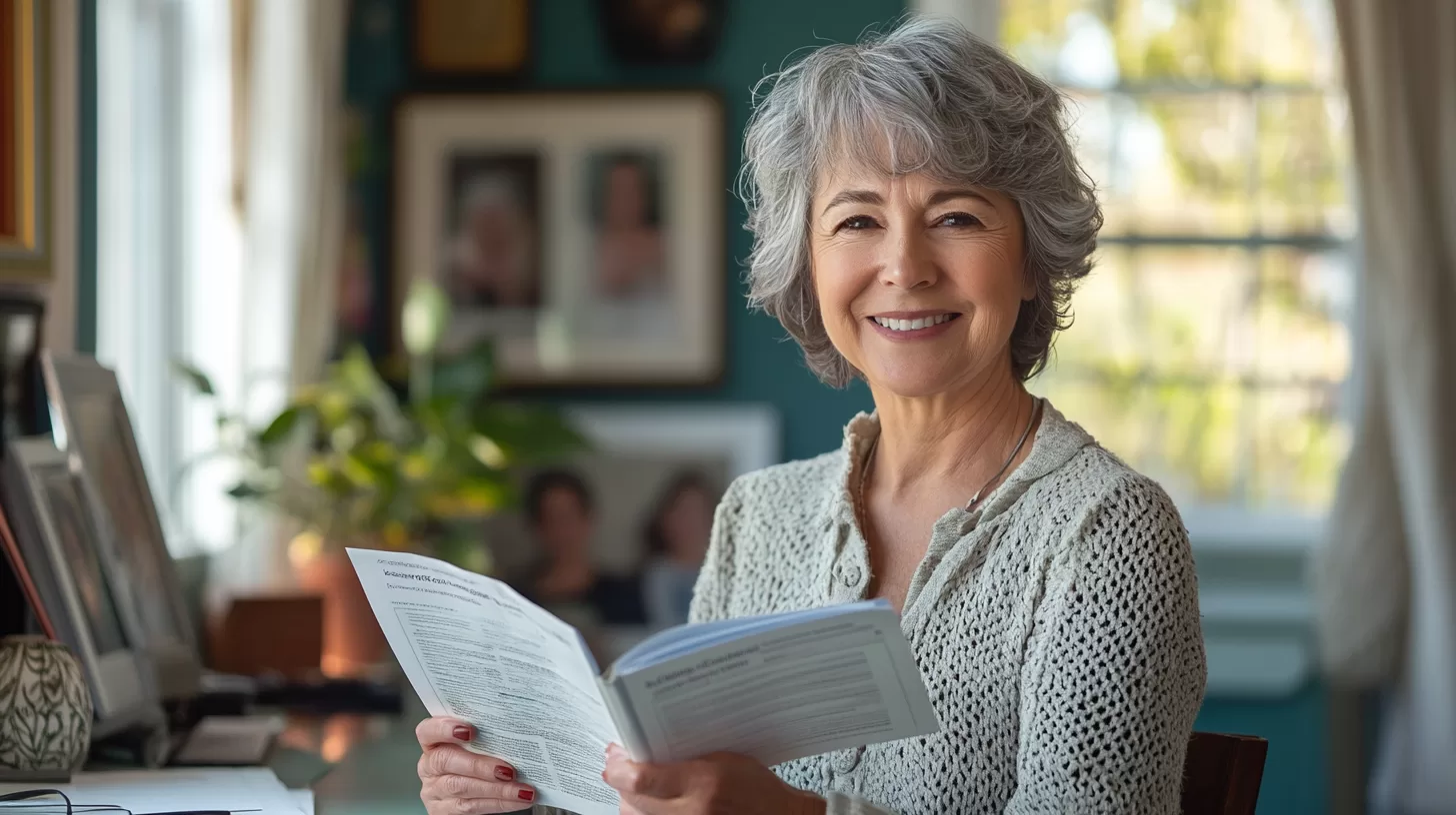 Medicare in Austin, Texas : Elderly reviewing a Booklet
