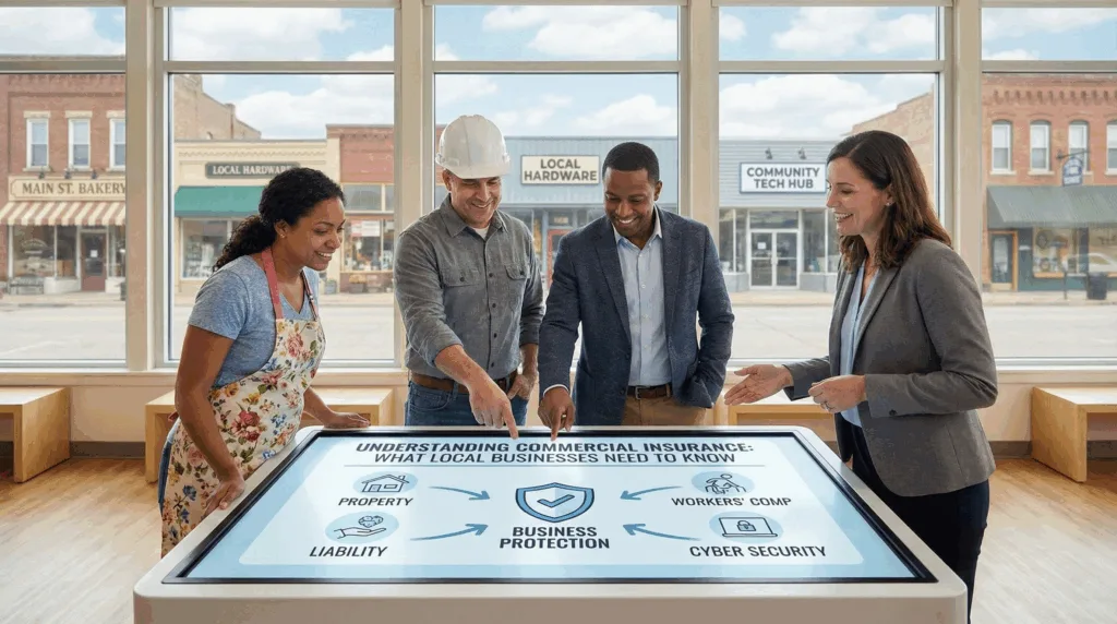 Essential Commercial Insurance for Corpus Christi Businesses 1 Commercial Insurance for Corpus Christi Businesses - Group discussing commercial insurance options.