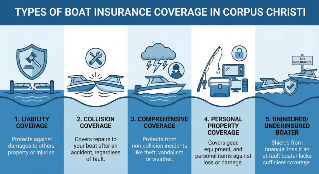 Essential Guide to Boat Insurance in Corpus Christi 2 Understanding Boat Insurance in Corpus Christi Texas - Types of Boat Insurance Coverage