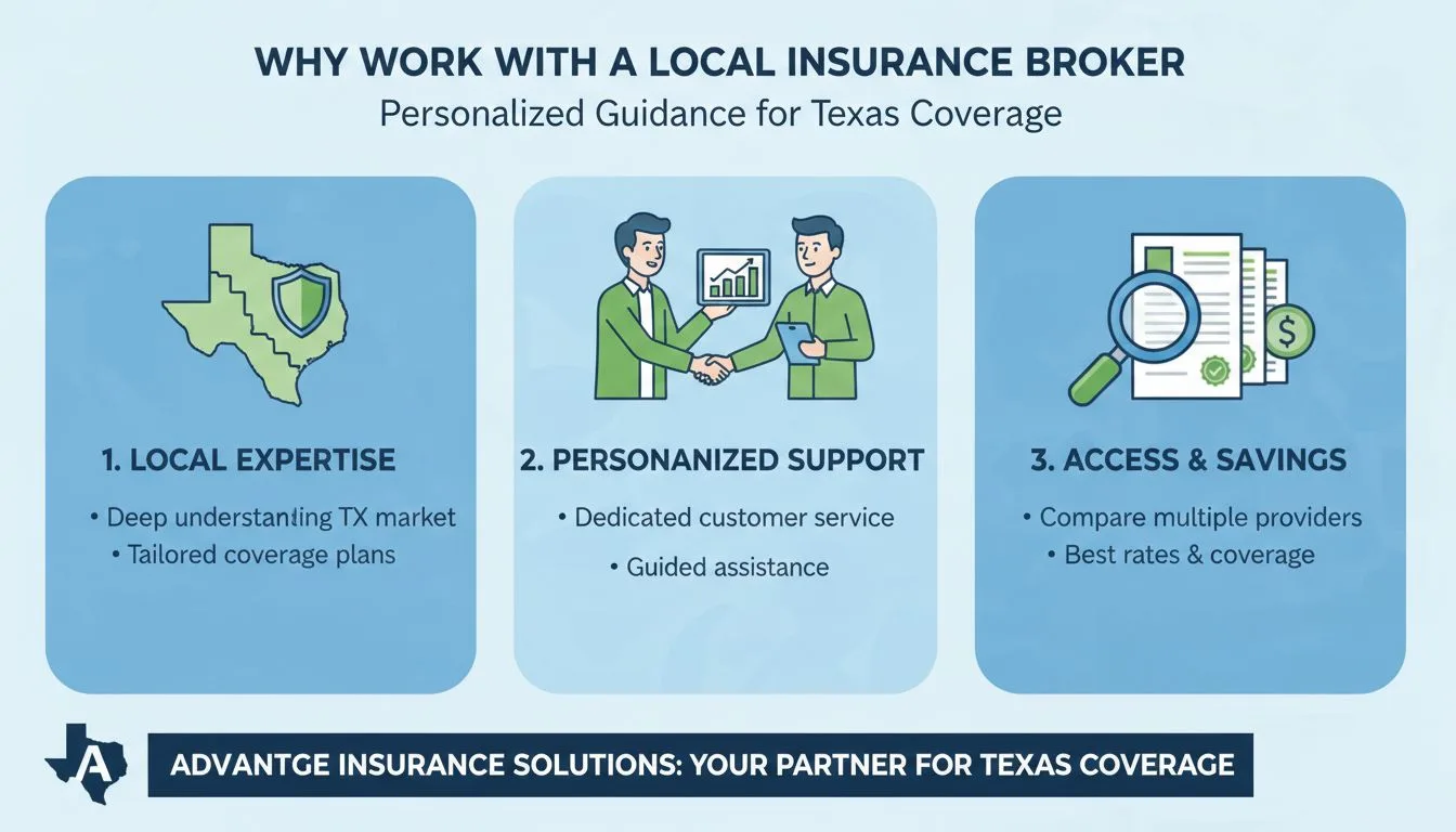 Essential Guide to Small Business Health Insurance in Texas 4 Why Work with a Local Insurance Broker