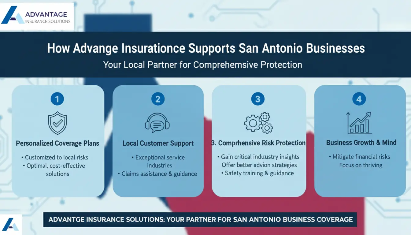 Essential Guide to General Liability Insurance in San Antonio 3 How Advantage Insurance Solutions Supports San Antonio Businesses