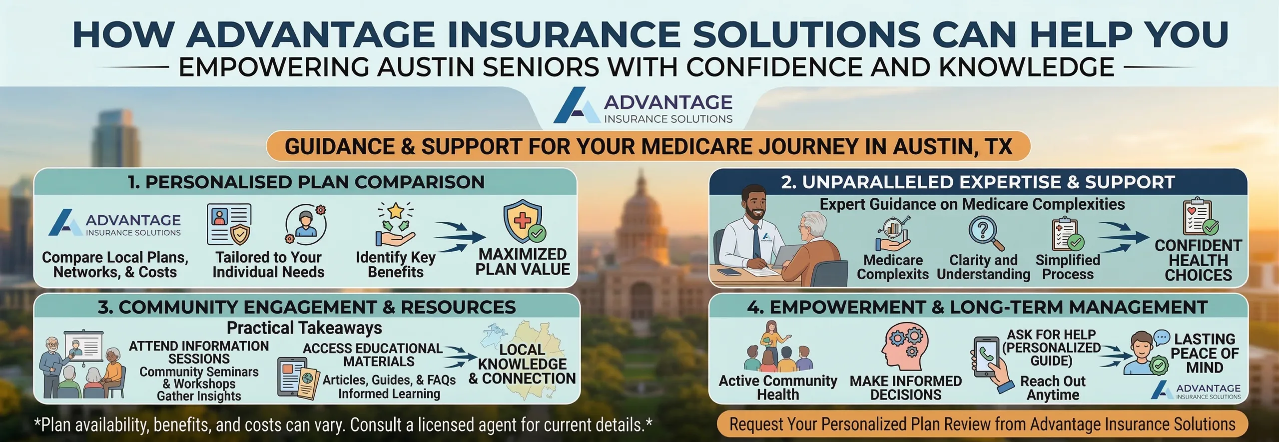 A Guide to Medicare Advantage Plans in Austin 3 How Advantage Insurance Solutions Can Help You